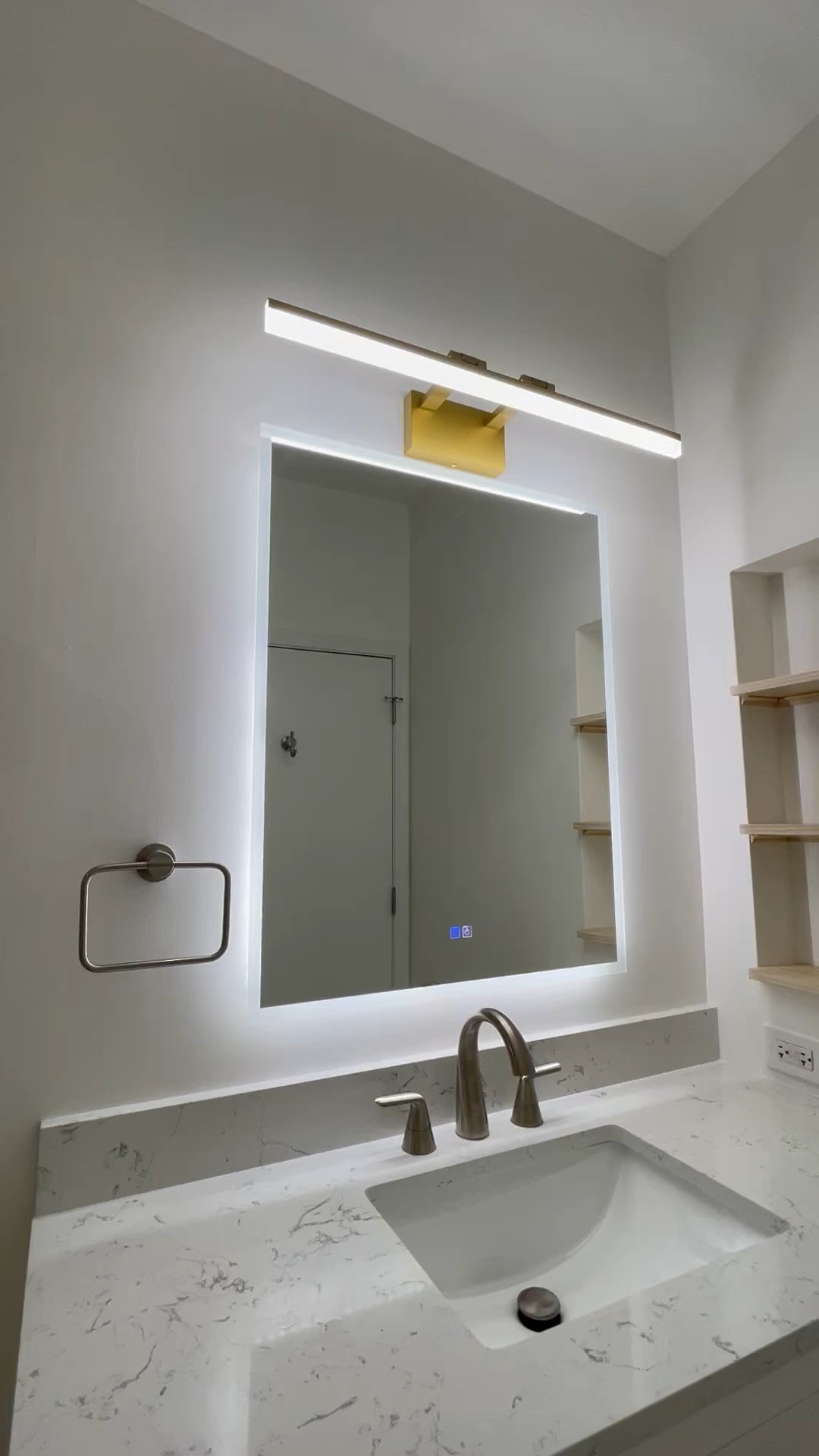 LED Backlit Vanity Mirror
Anti Fog 
Modern Mirror
Gold Light Fixture
Vanity Light Sconce
Home decor

#LTKhome #LTKunder100 #LTKstyletip