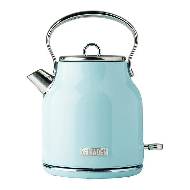 Haden Heritage 1.7 Liter Stainless Steel Electric Tea Kettle - Light Blue Turquoise 75004 | Walmart (US)