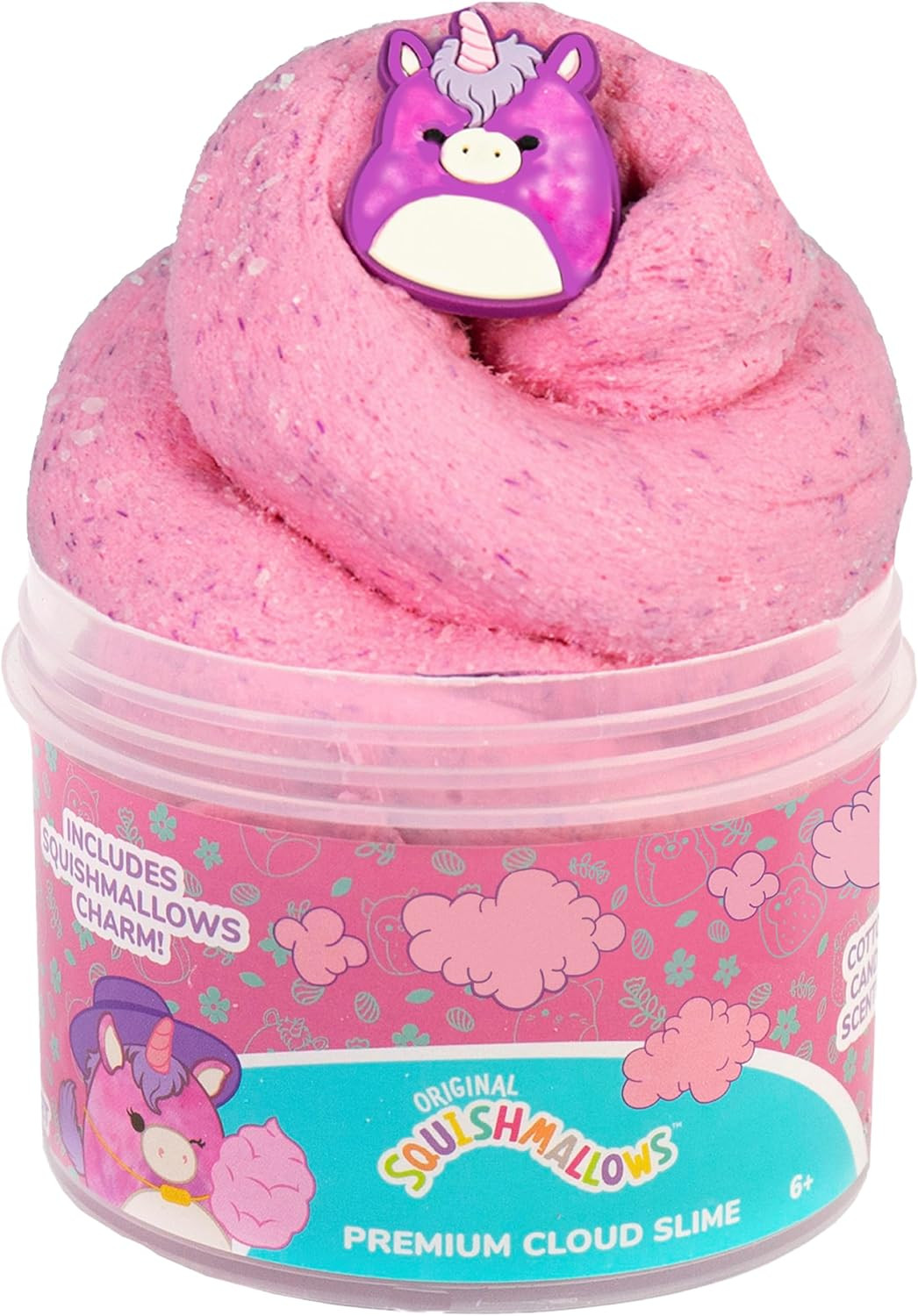 Original Squishmallows Premium Cloud Slime - Lola The Unicorn, Cotton Candy Scent | Amazon (US)