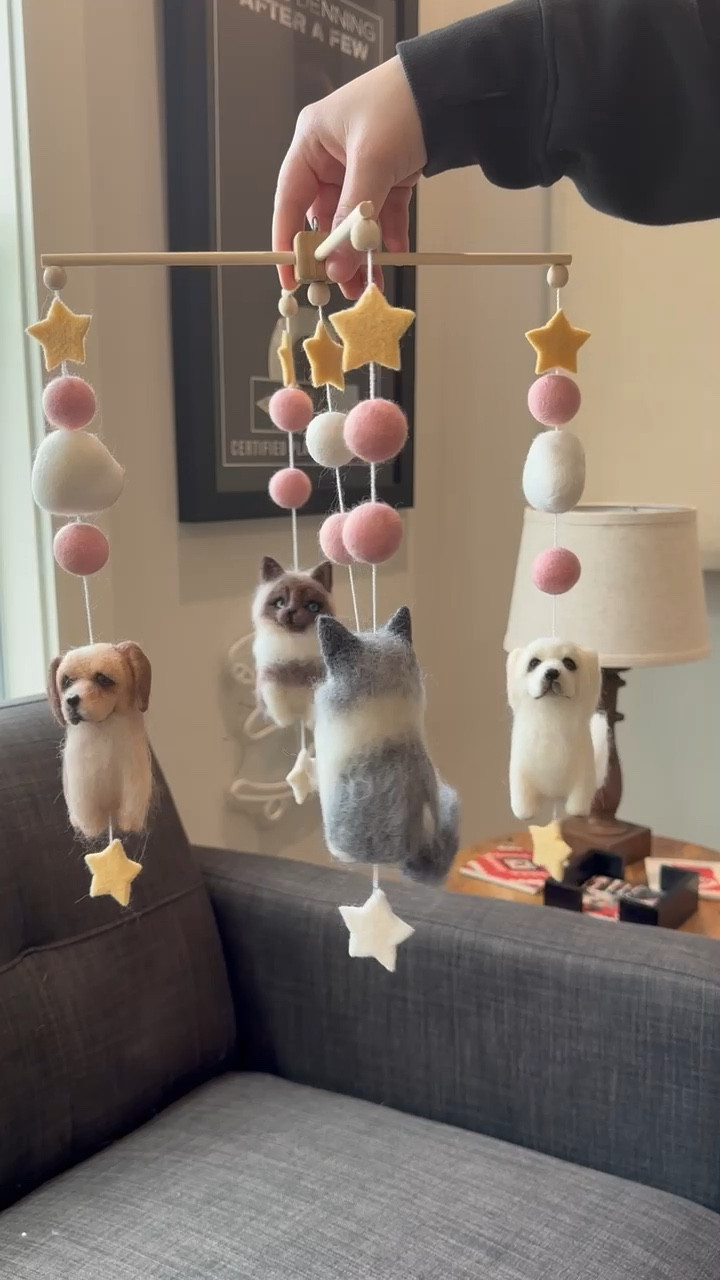 Handmade pet baby nursery mobile for crib 

#LTKFamily #LTKBump #LTKBaby