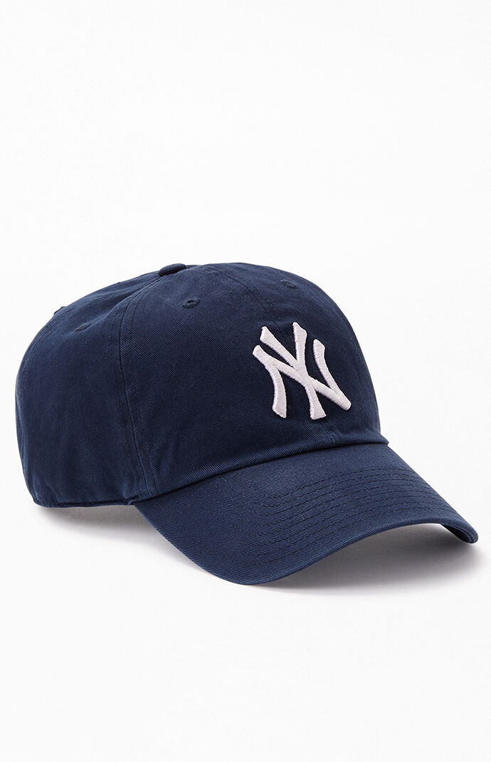 47 Brand Mens New York Yankees Strapback Dad Hat - Blue | PacSun