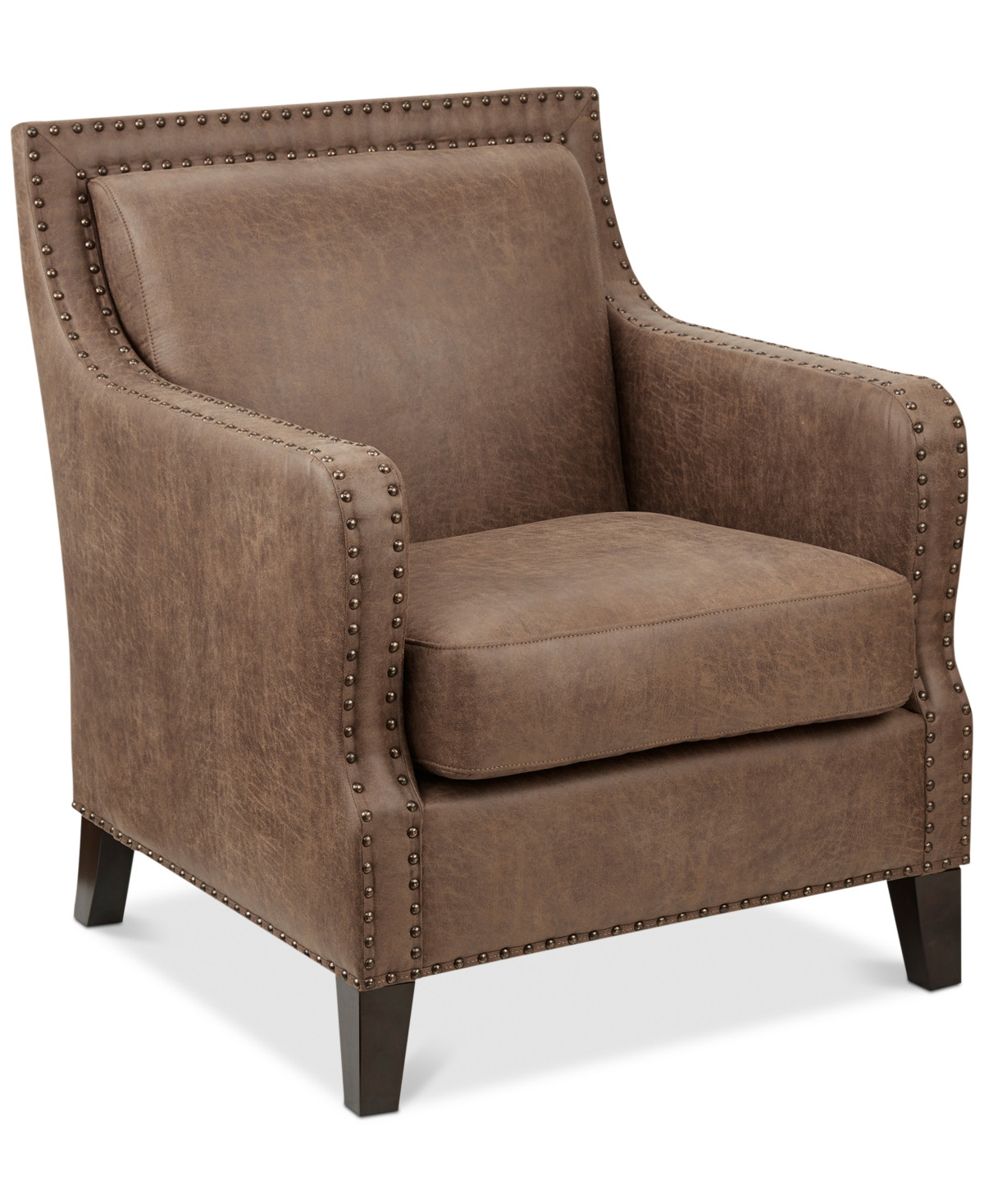 Seth Accent Chair - Brown | Macy's