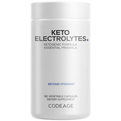 Codeage Keto Electrolytes, Magnesium, Potassium, Calcium, Mineral Salts Supplement -180ct | Target