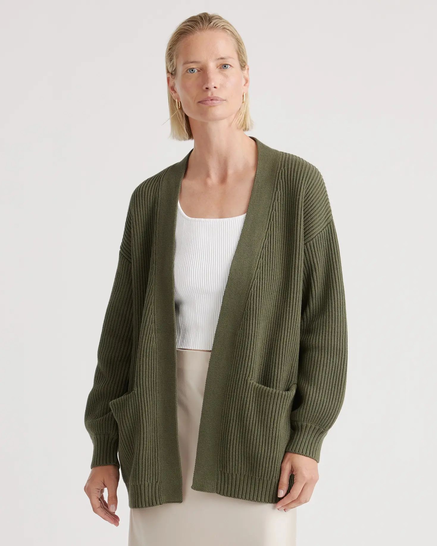 100% Organic Cotton Oversized Cardigan | Quince