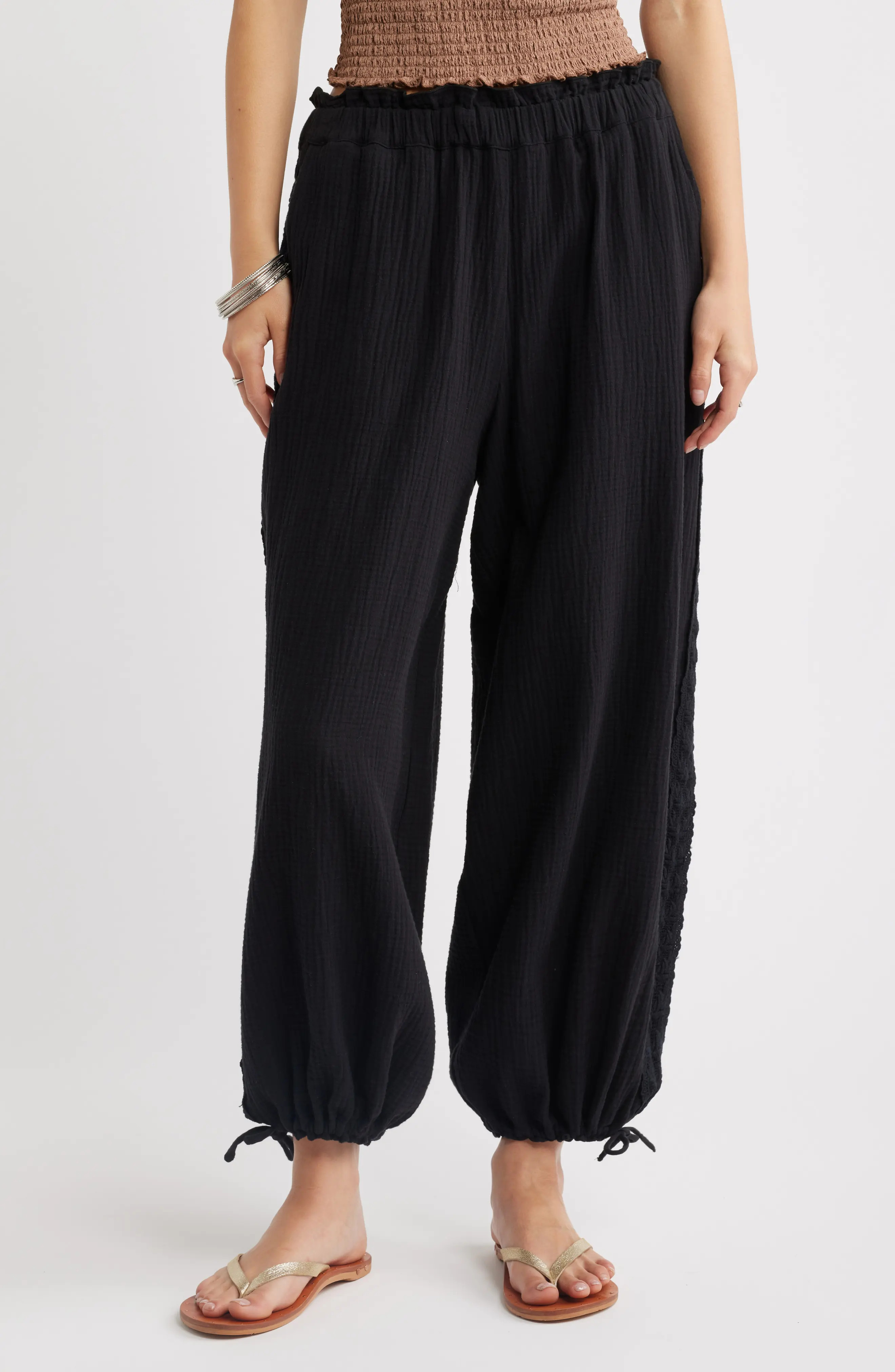 BP. Cotton Gauze Bloomer Pants (Women) | Nordstrom | Nordstrom