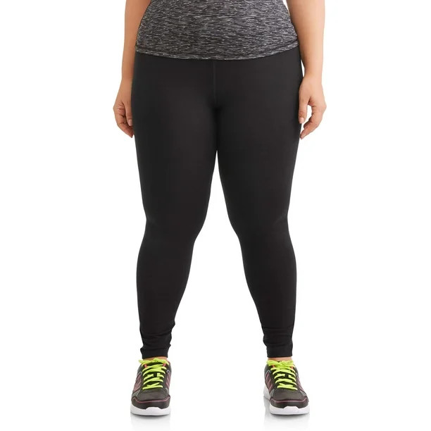Athletic Works Women's Plus Size Active Dri More 28" Inch Full Length Stretch Ankle Leggings | Walmart (US)