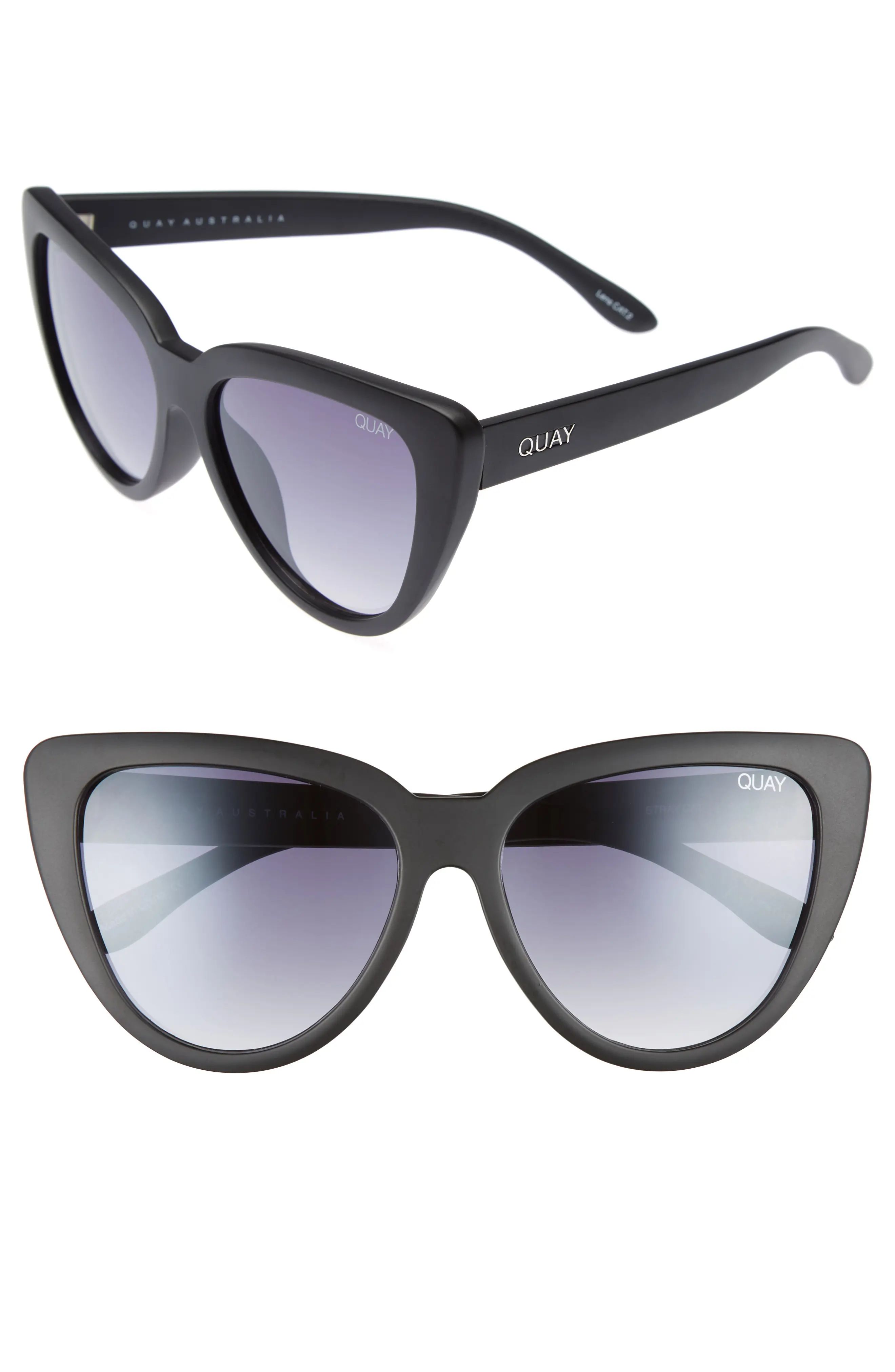 Quay Australia Stray Cat 58mm Mirrored Cat Eye Sunglasses | Nordstrom