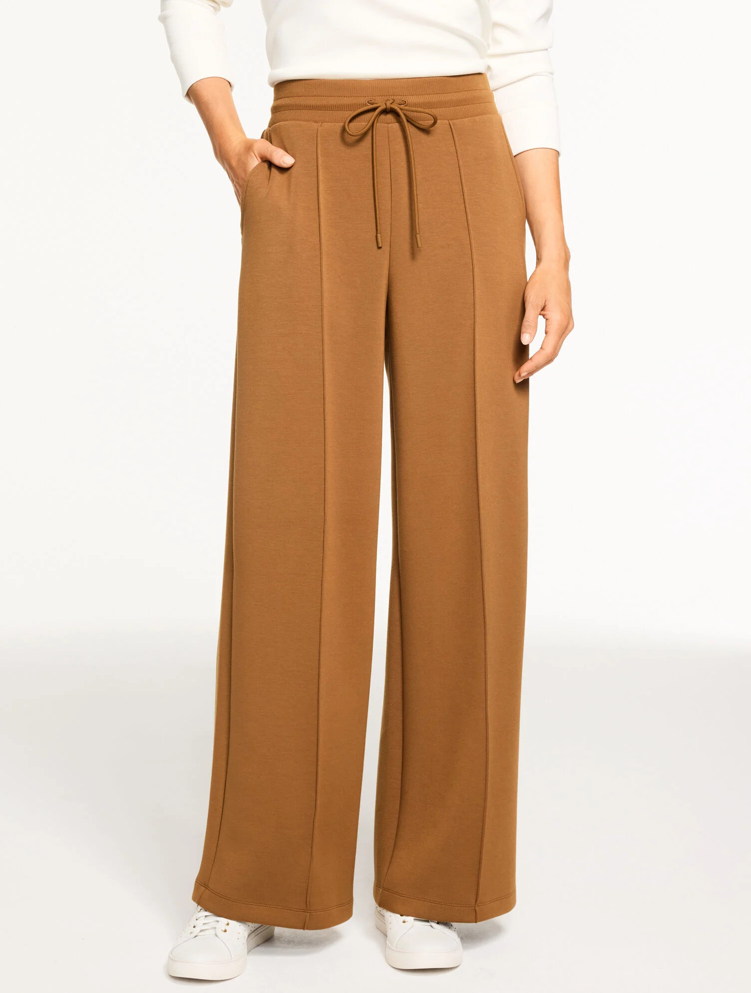 AirKnit Stretch Wide Leg Pants | Talbots