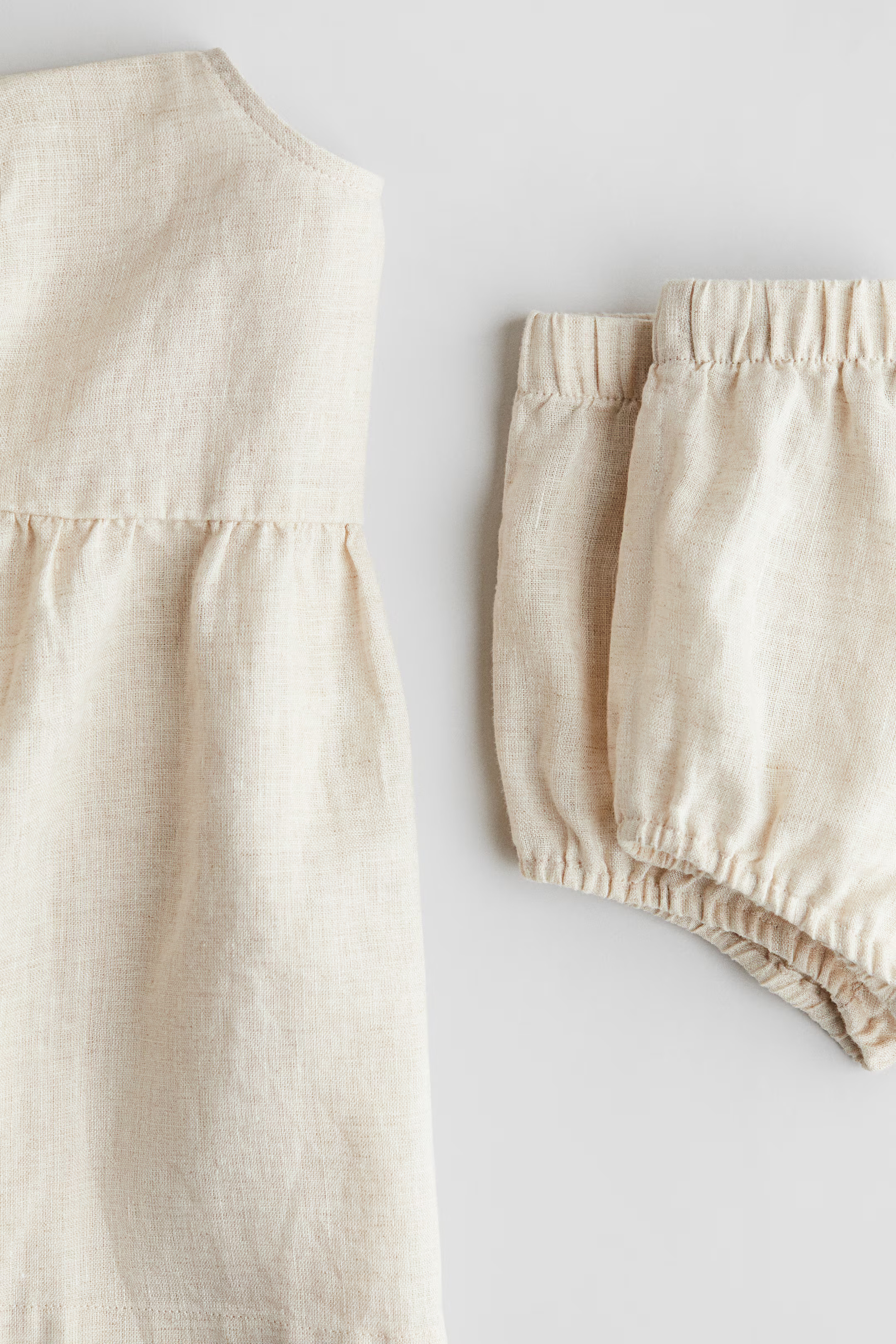 2-piece Linen Dress and Bloomers Set | H&M (US + CA)