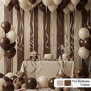 PartyWoo Brown Crepe Paper Streamers 4pcs 328ft Pack of Boho Neutral Sand White Crepe Paper Strea... | Amazon (US)