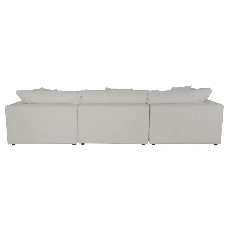 Janeen 141" Wide Reversible Modular Sofa & Chaise with Ottoman | Wayfair North America