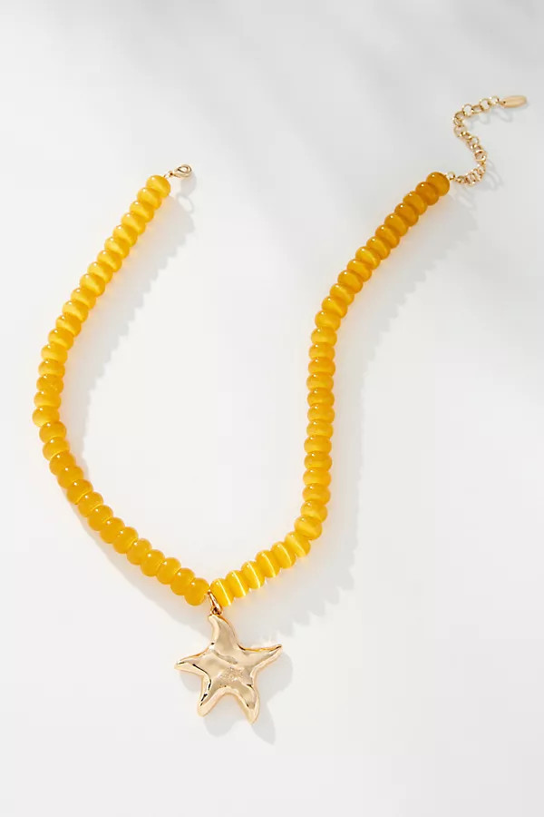 Beaded Pendant Necklace | Anthropologie (US)