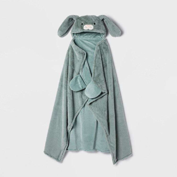 Bunny Sensory Friendly Hooded Blanket - Pillowfort™ | Target