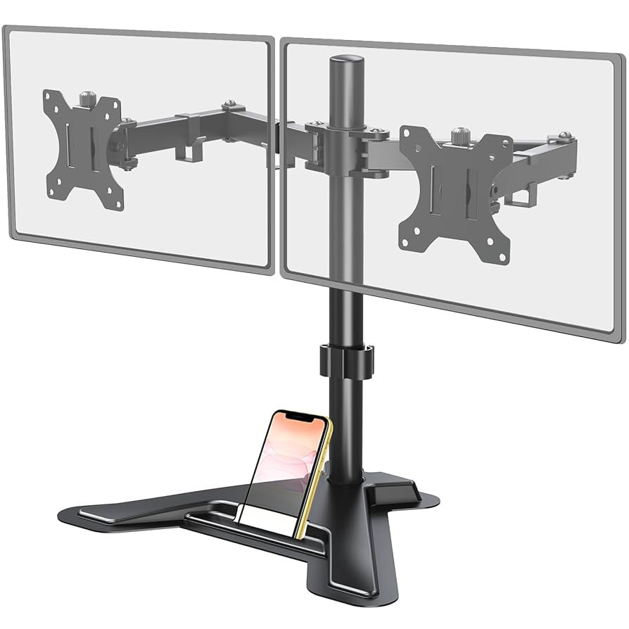 MOUNT PRO Dual Monitor Stand, Free-Standing Full Motion Monitor Desk Mount Fits 2 Screens up to 2... | Amazon (US)