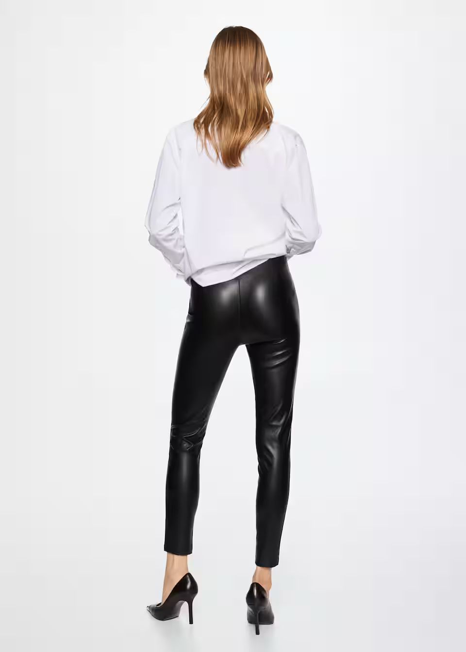 Faux leather leggings | MANGO (UK)