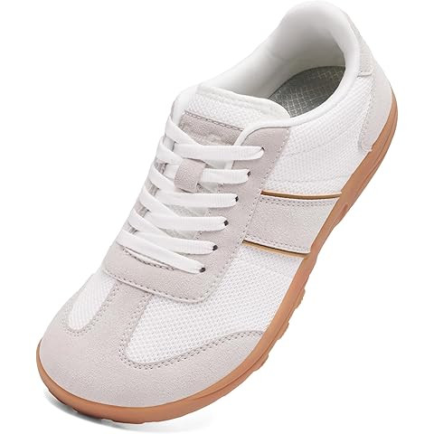 WHITIN Women's Wide Toe Box Barefoot Shoes | Fashion Suede Patchwork Design | Zero Drop Sole | Amazon (US)