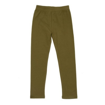 Leveret Girls Legging Olive Green 5 Year | Target
