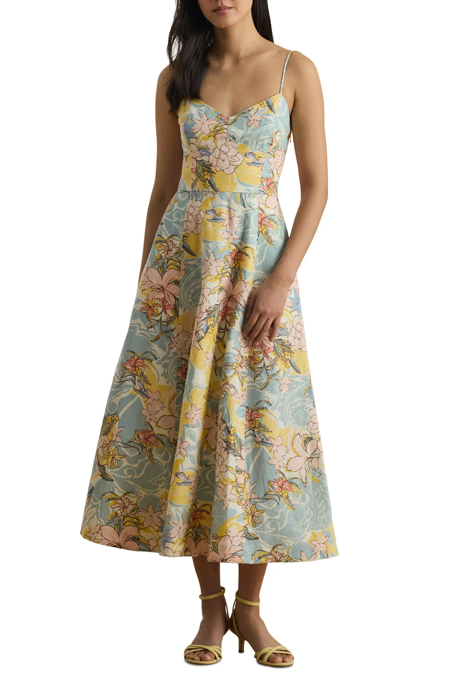 Floral Linen Dress (Women) | Nordstrom | Nordstrom