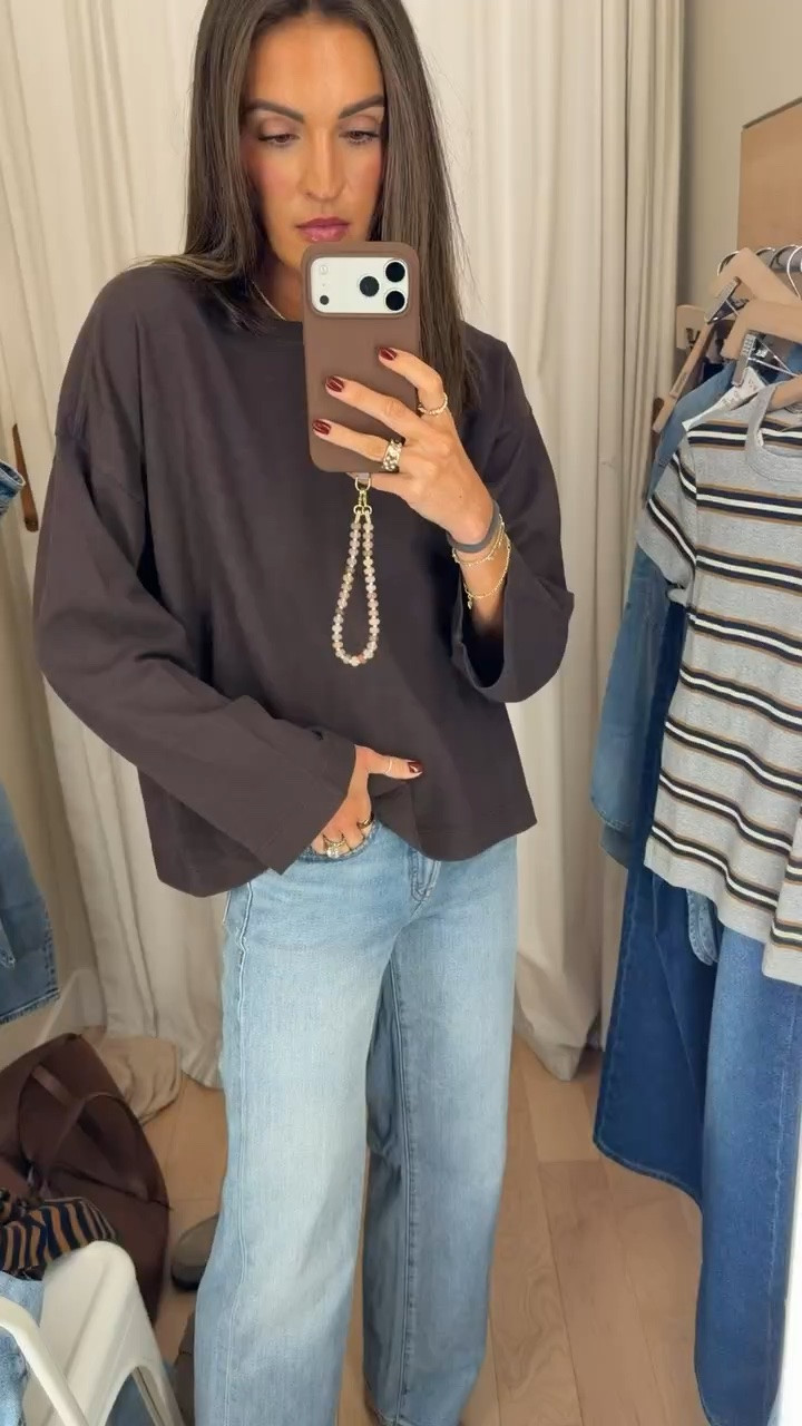 Last chance to shop the madewell sale! 🤎 tee is oversized / jeans run tts