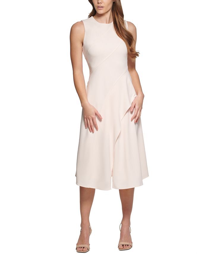 Calvin Klein Asymmetric A-Line Dress & Reviews - Dresses - Women - Macy's | Macys (US)