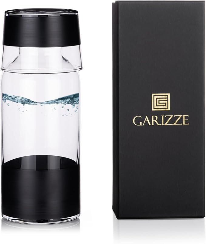 GARIZZE Bedside Water Carafe and Glass Set for Bedroom, Bedside Carafe and Glass Set, Mouthwash D... | Amazon (US)