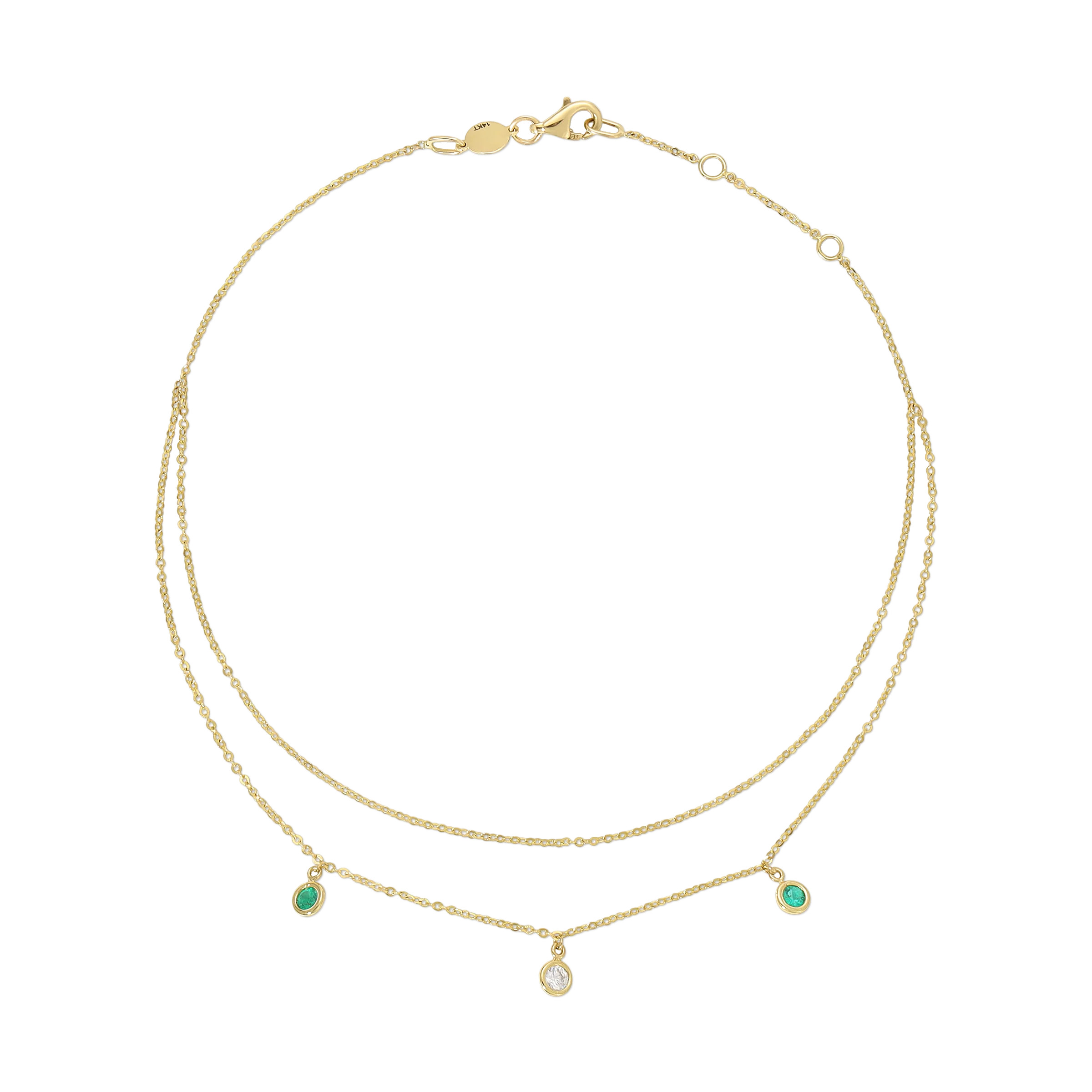 Double Chain Anklet | ISA GRUTMAN