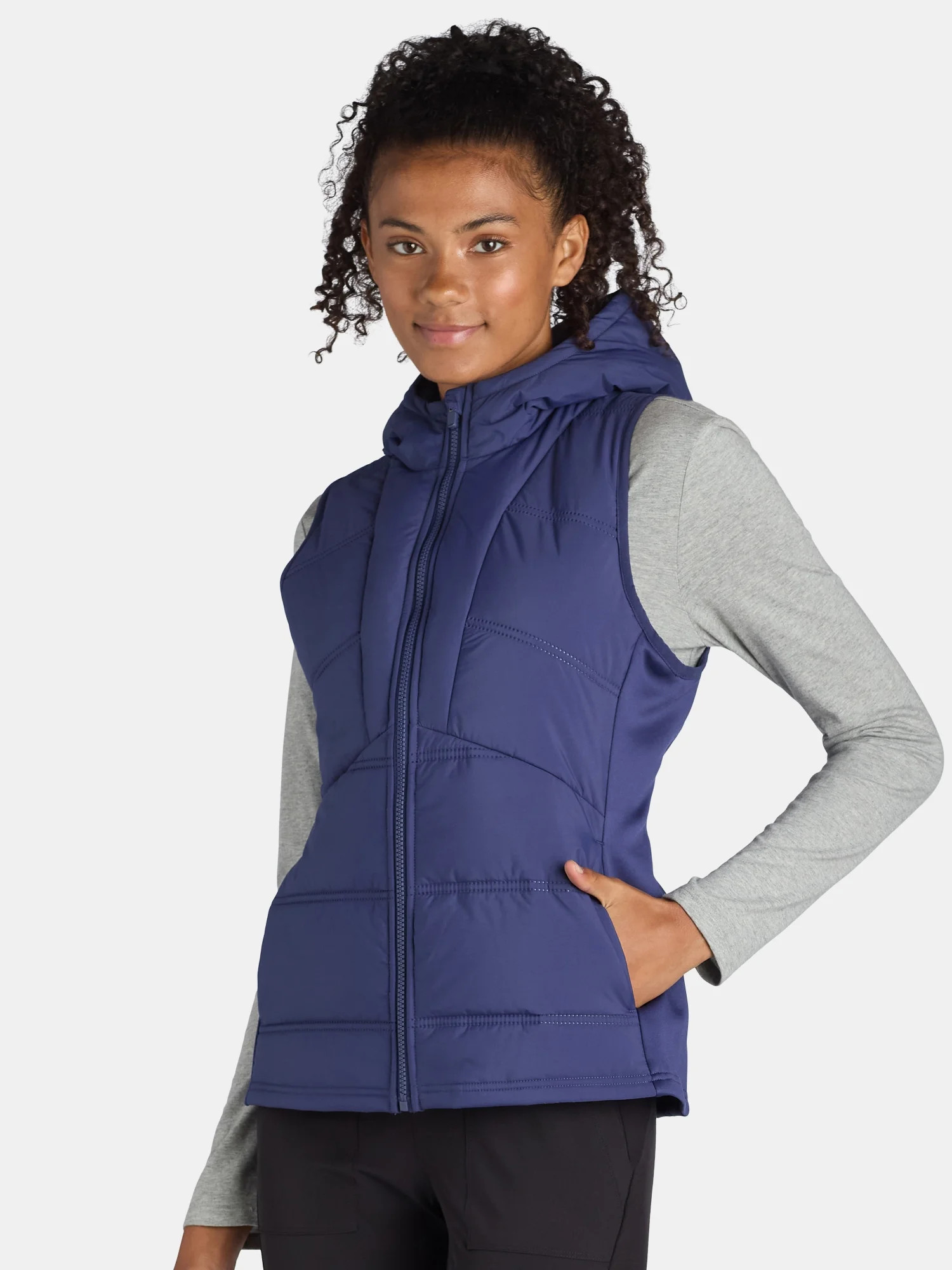 Avia Women's Hooded Quilted Vest, Sizes XS-XXXL - Walmart.com | Walmart (US)