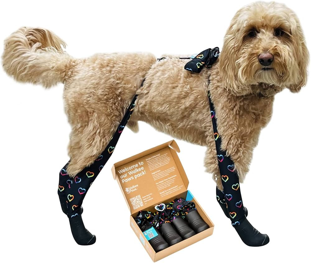 Walkee Paws New Deluxe Easy-On Dog Boot Leggings, Seen on Shark Tank, Protects from Winter, Cold,... | Amazon (US)