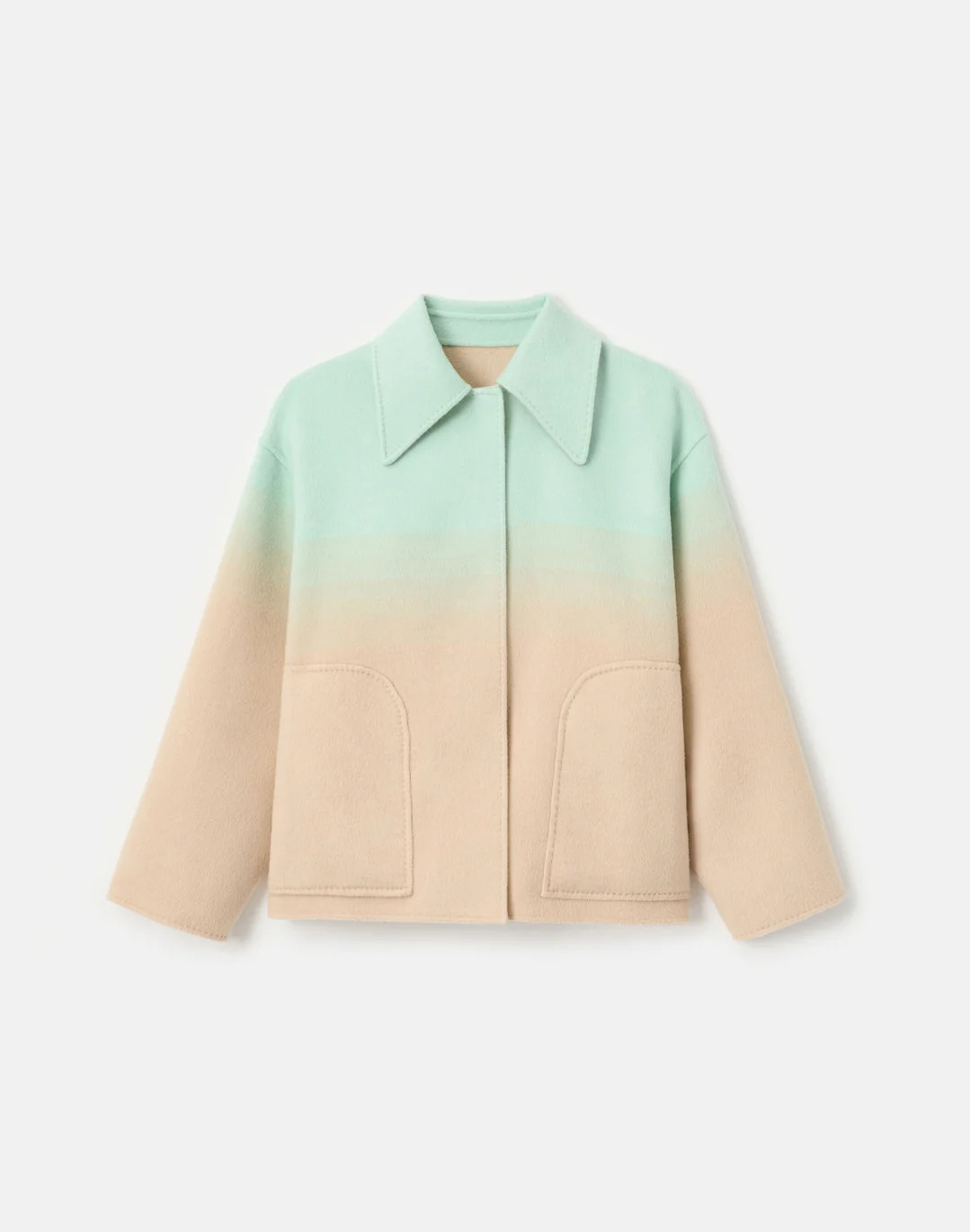 Wool-Cashmere Reversible Oversized Swing Coat | Lafayette 148 New York