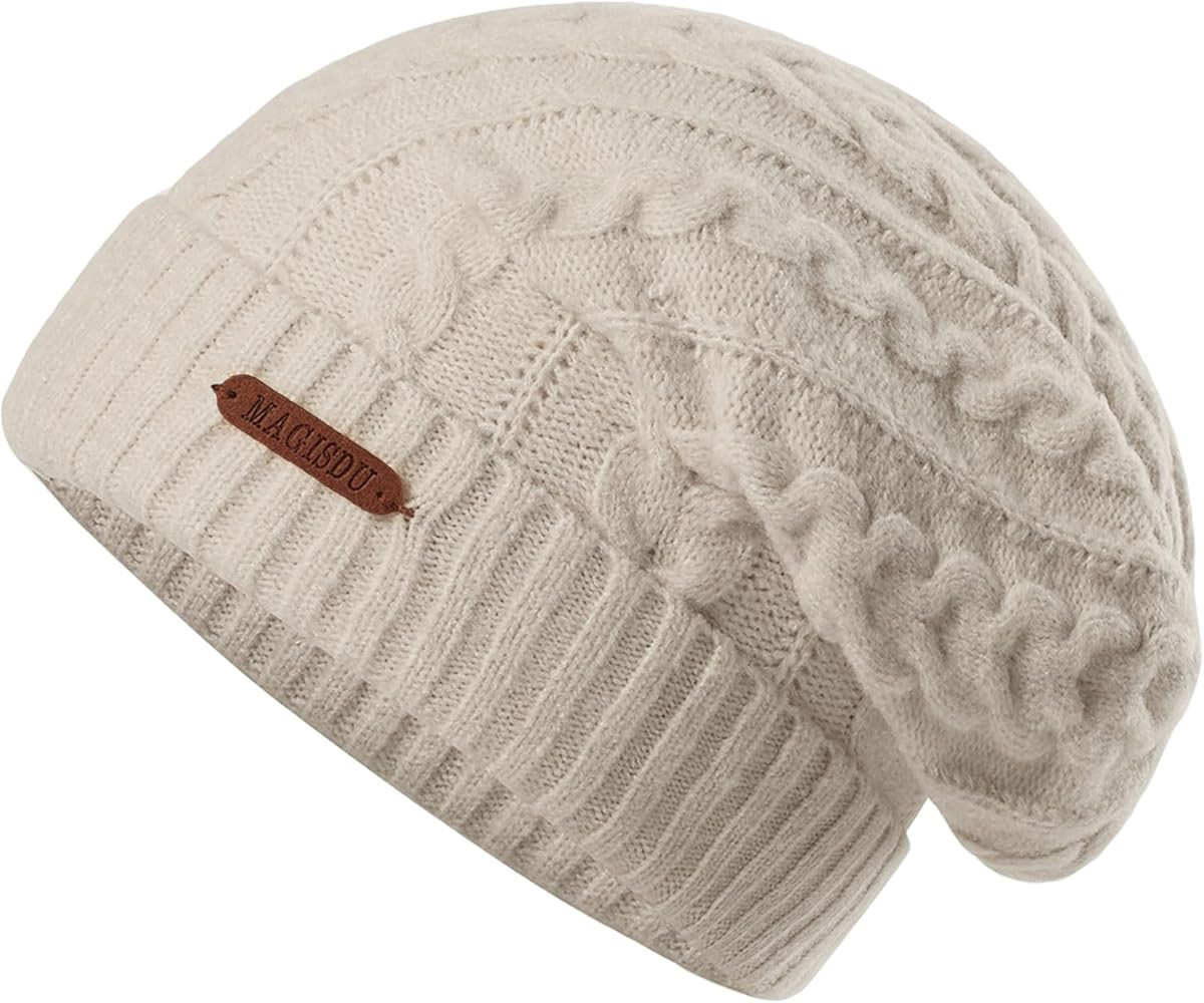MAGISDU Merino Wool Winter Hat Women Slouchy Beanies Bonnet Chapeau Hiver Femme Wool Lined Knit L... | Amazon (CA)