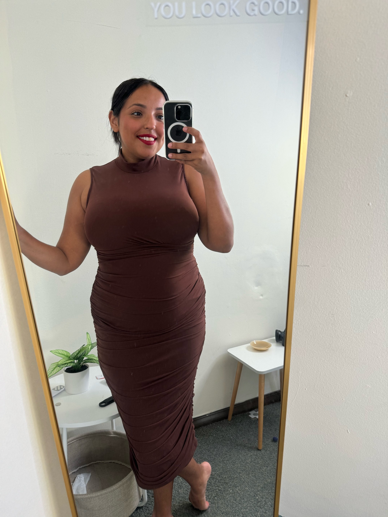 This dress is so sexy, professional and forgiving. I’m obsessed 

#LTKMidsize #LTKWorkwear