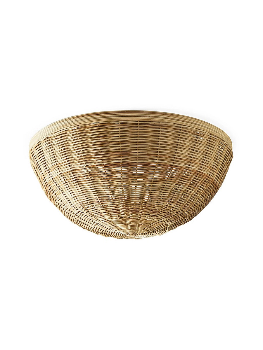 Santa Barbara Rattan Flush Mount | Serena and Lily