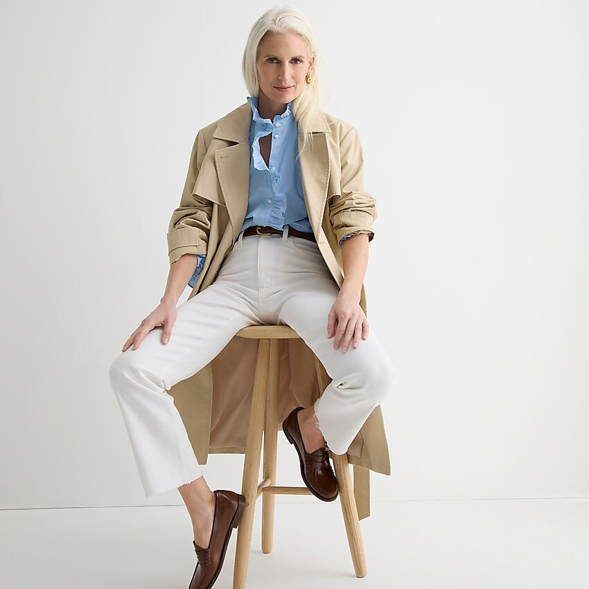 Slim boyfriend jean in white | J. Crew US