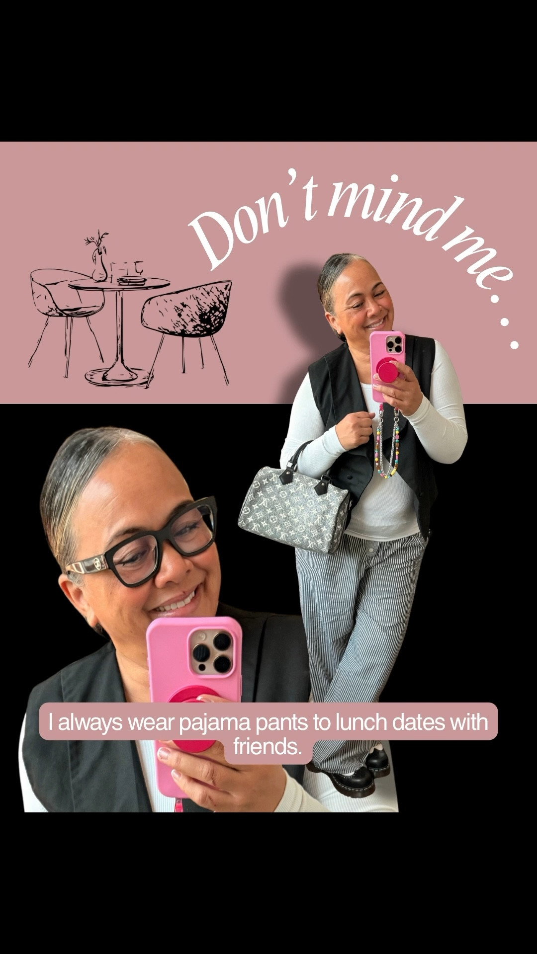 “pajama pants” 😌✨

Comfort can be stylish.
Style doesn’t have to be so hard.
Midlife is about ease, confidence, and wearing what actually feels good.

No fuss.
No pressure.
Just real-life outfits that look cute and feel amazing.

Tell me I’m not the only one who does this 👀👇
Drop a 🖤 if you love comfy-but-cute looks

Save this for outfit inspo + follow for more midlife style that keeps it real ✨

#MidlifeStyle #StyleAndComfort #EverydayOutfits #ThisIsMe #EffortlessStyle

#LTKgrwm #LTKMidsize #LTKmomlife