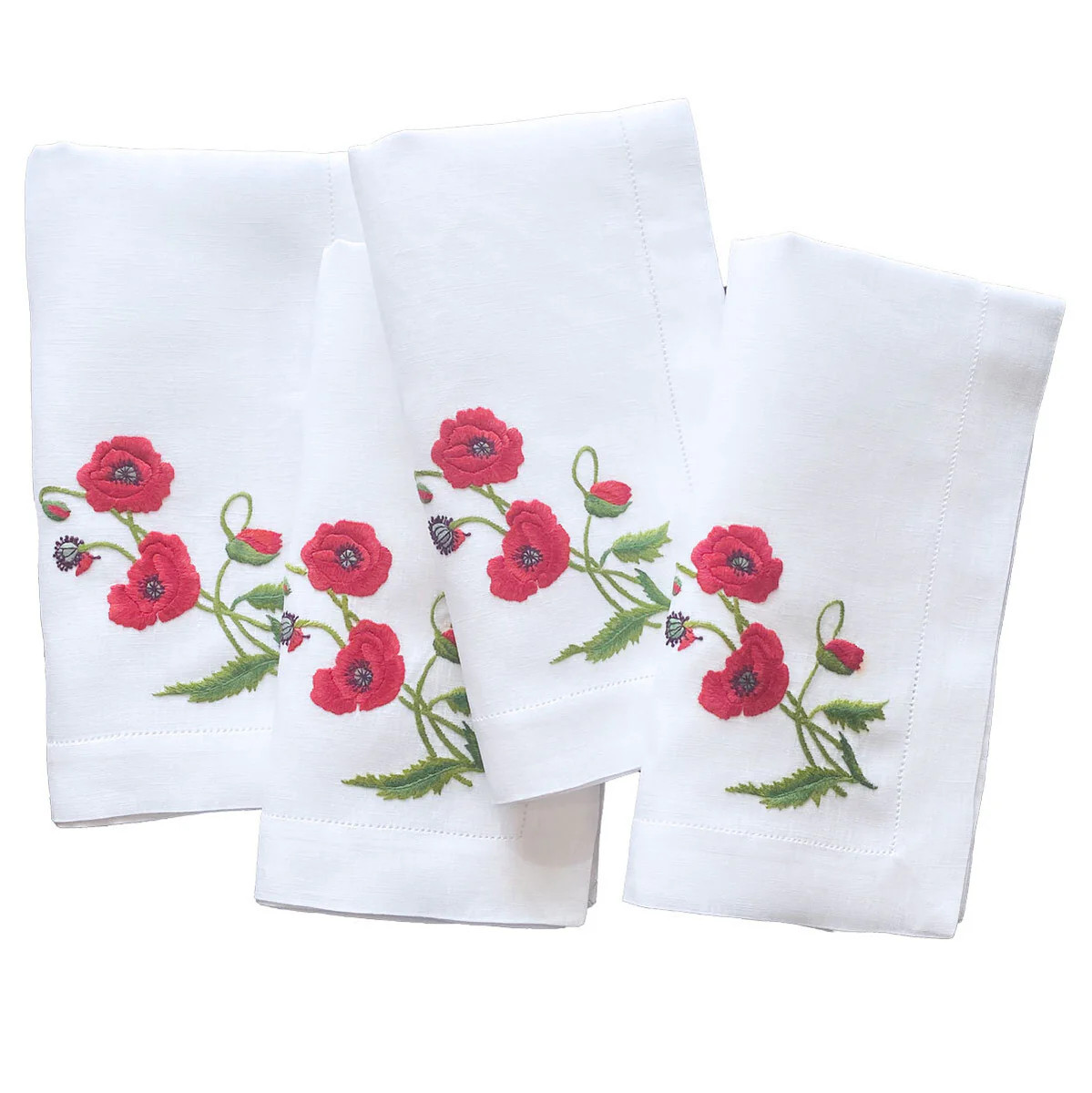 Poppies Dinner Napkin | Set of 4 | Christian Ladd Home