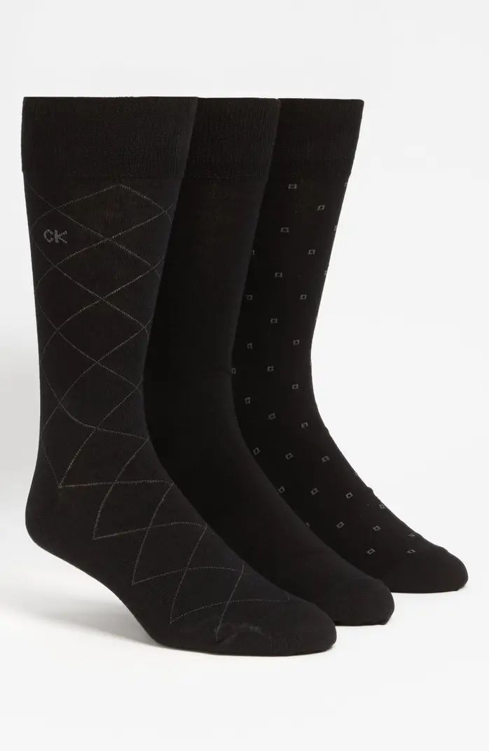 3-Pack Patterned Dress Socks | Nordstrom