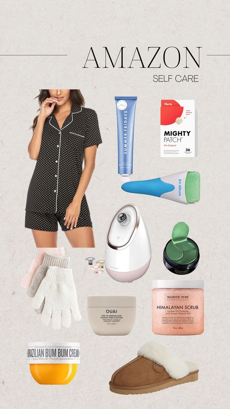 Self care favorites, Amazon beauty, skincare routine, shower routine, skincare essentials, Amazon wellness routine, pajamas from Amazon, cute pajama set, hair care, affordable hair care, self care

#LTKunder50 #LTKFind #LTKbeauty