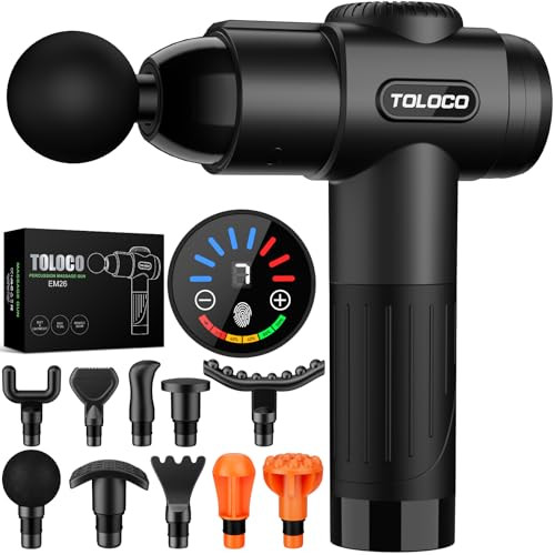 TOLOCO Massage Gun, Deep Tissue Back Massage for Athletes for Pain Relief, Percussion Massager wi... | Amazon (US)