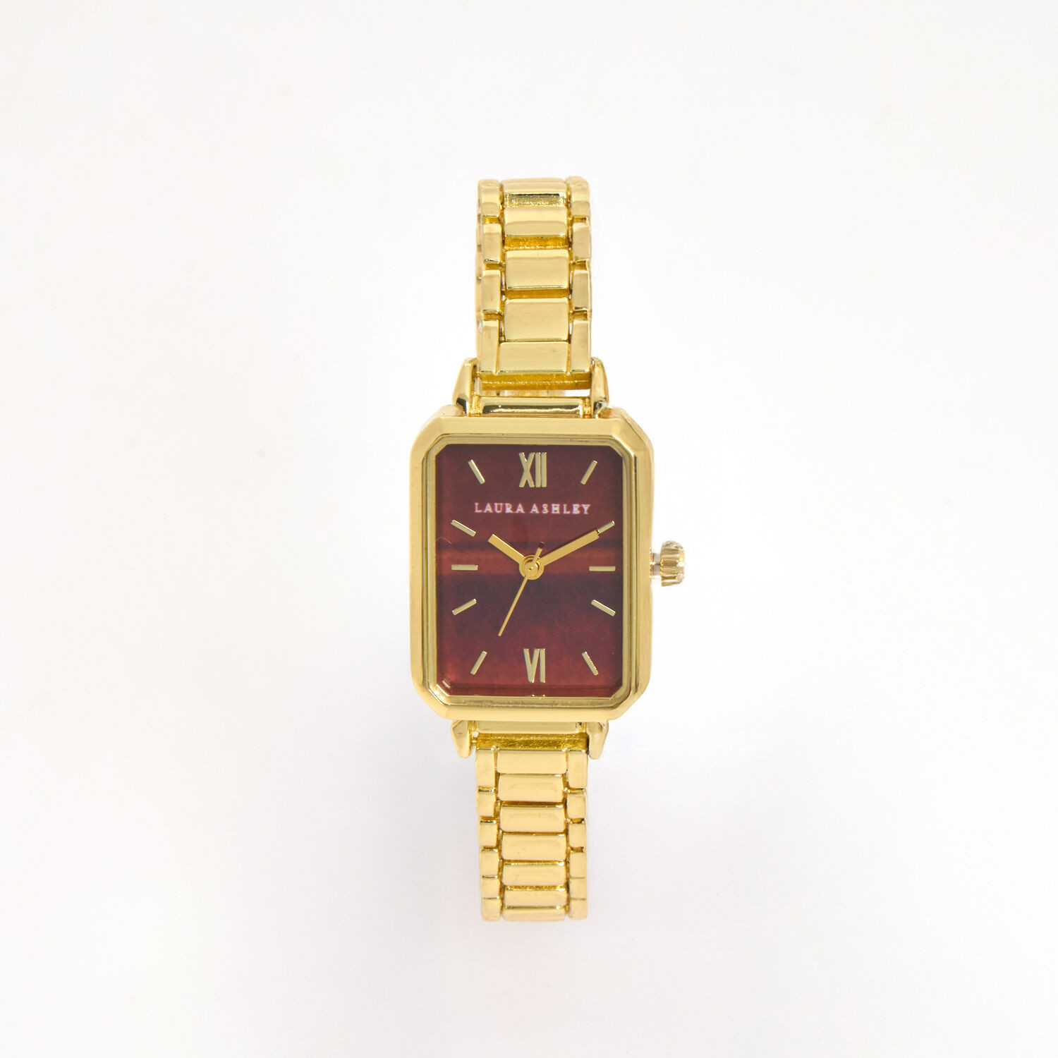 Burgundy Linkchain Square Watch | TK Maxx