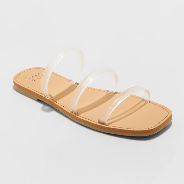 Women's Wren Triple Strap Sandals - A New Day™ | Target