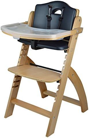 Abiie Beyond Wooden High Chair with Tray. The Perfect Adjustable Baby Highchair Solution for Your... | Amazon (US)
