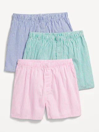 Soft-Washed Boxer Shorts 3-Pack for Men -- 3.75-inch inseam | Old Navy (US)