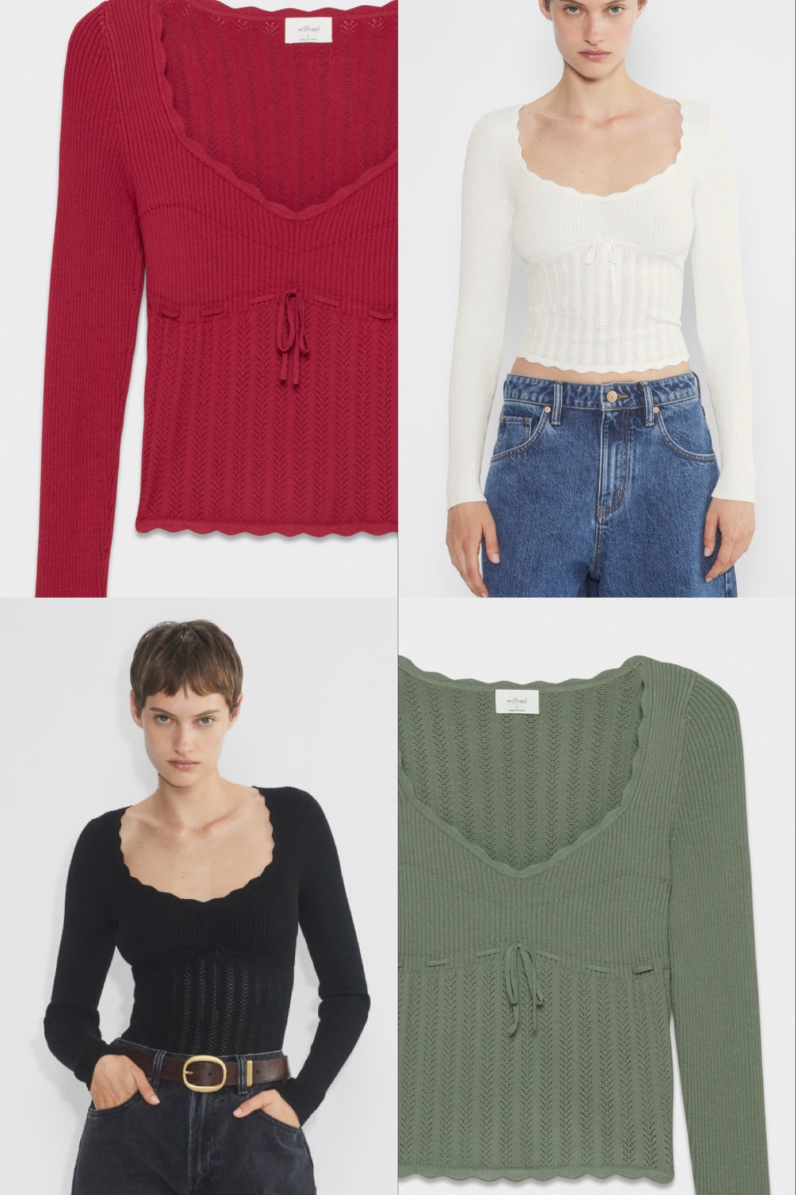 Love my short sleeve Aritzia soloist sweater! The long sleeve is just as good.

#LTKSeasonal