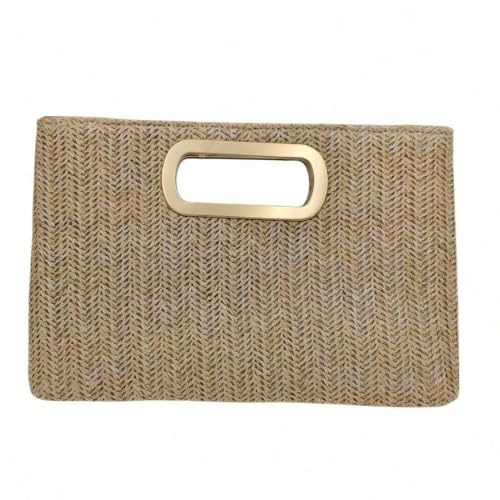 Hedaly Women Straw Clutch Handbag Summer Beach Hand Purse | Amazon (US)