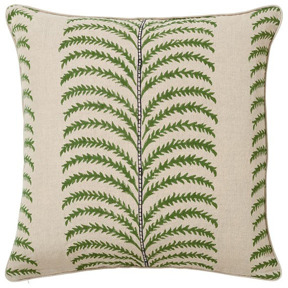 Areca Pillow Cover - Putting Green | OKA Direct (UK)