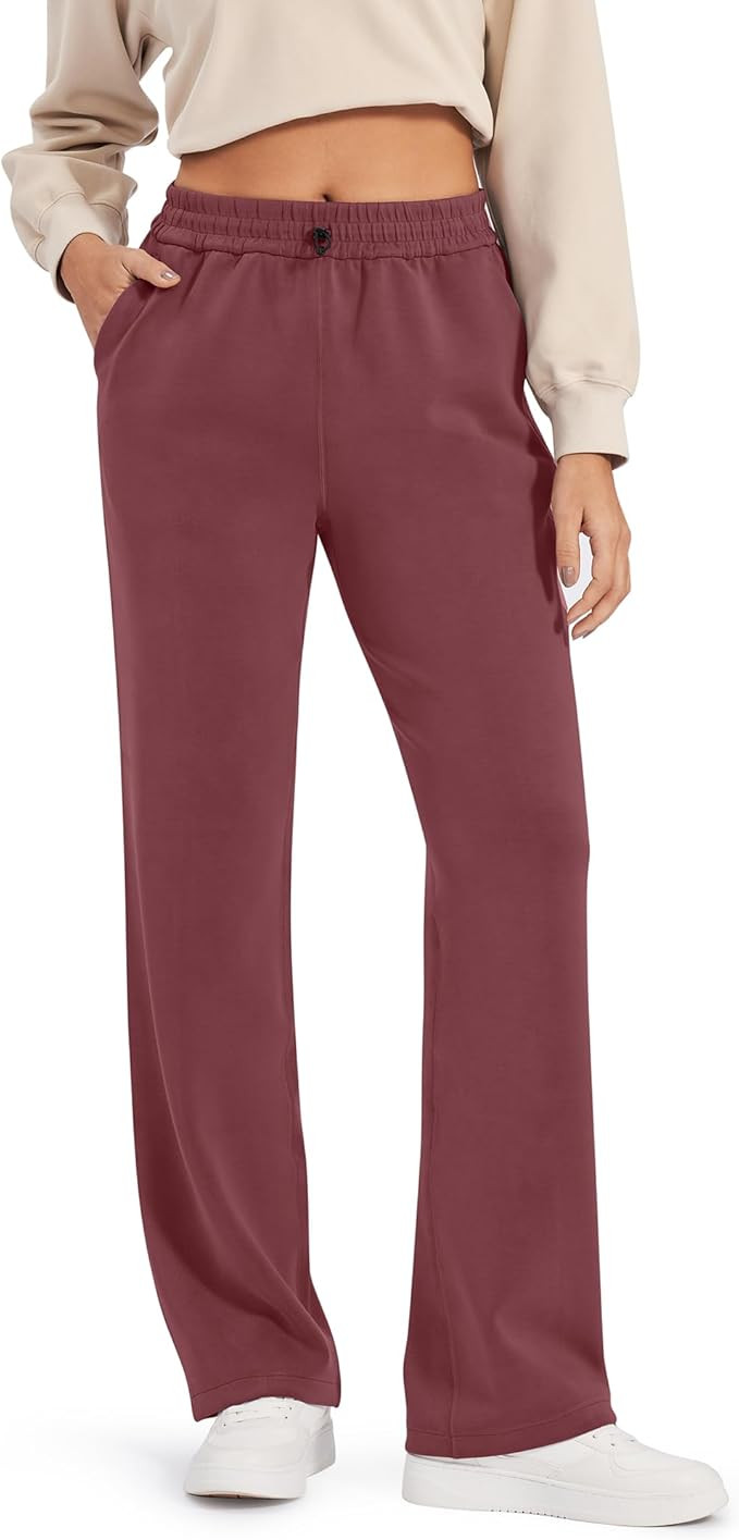 G4Free Smoofit Modal Soft Wide Leg Sweatpants Yoga Pants with Pockets Drawcord Casual Lounge Pant... | Amazon (US)