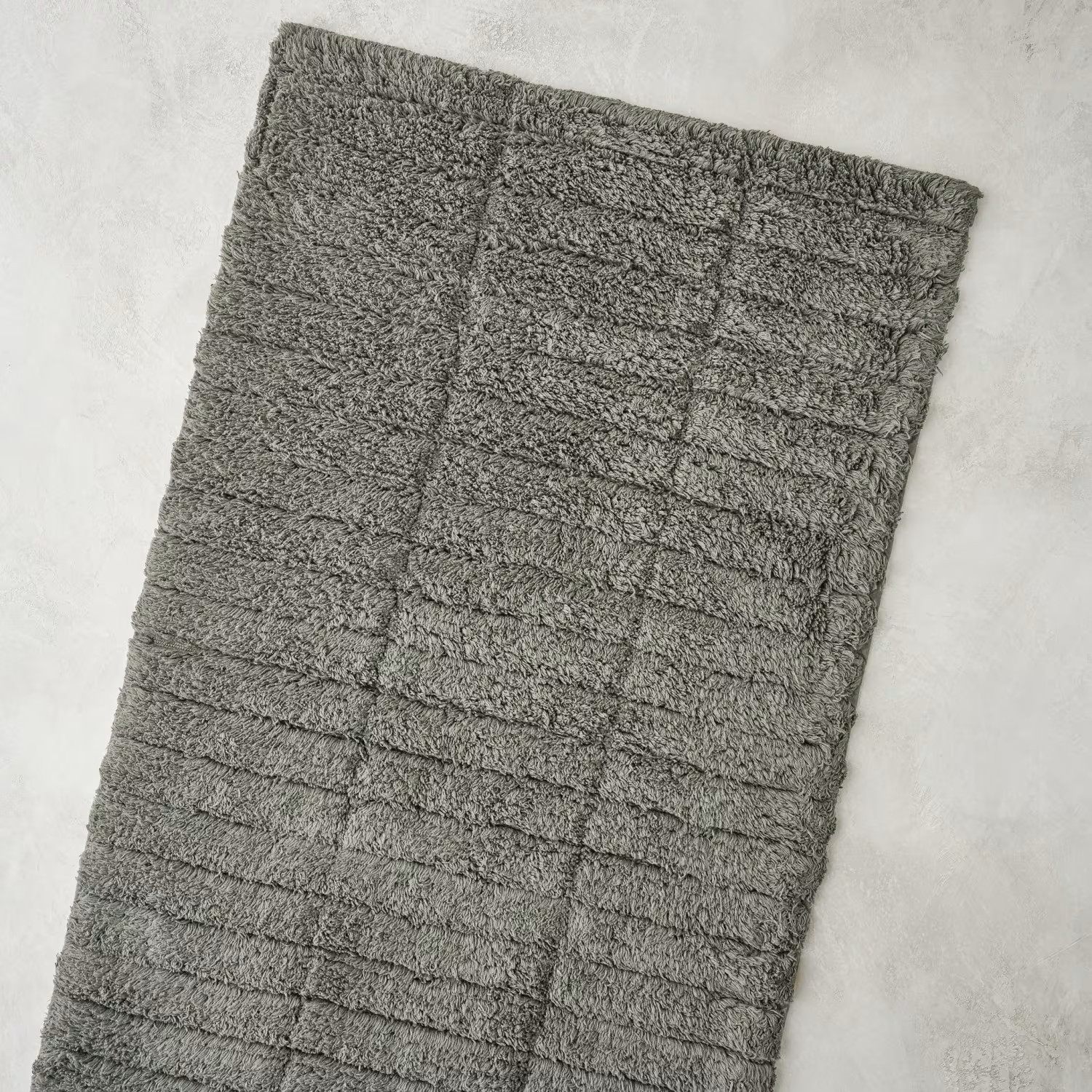 Olive Green Textured Bath Mat | Magnolia