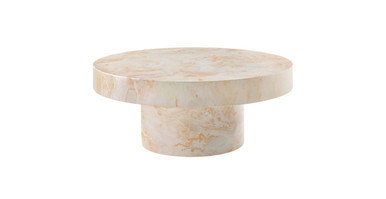 Riverside Indoor/Outdoor Patio Concrete Round Coffee Table | Manhattan Home Design