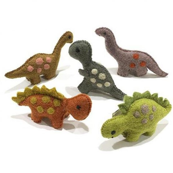 Papoose Small Natural Dinosaur Set | The Tot