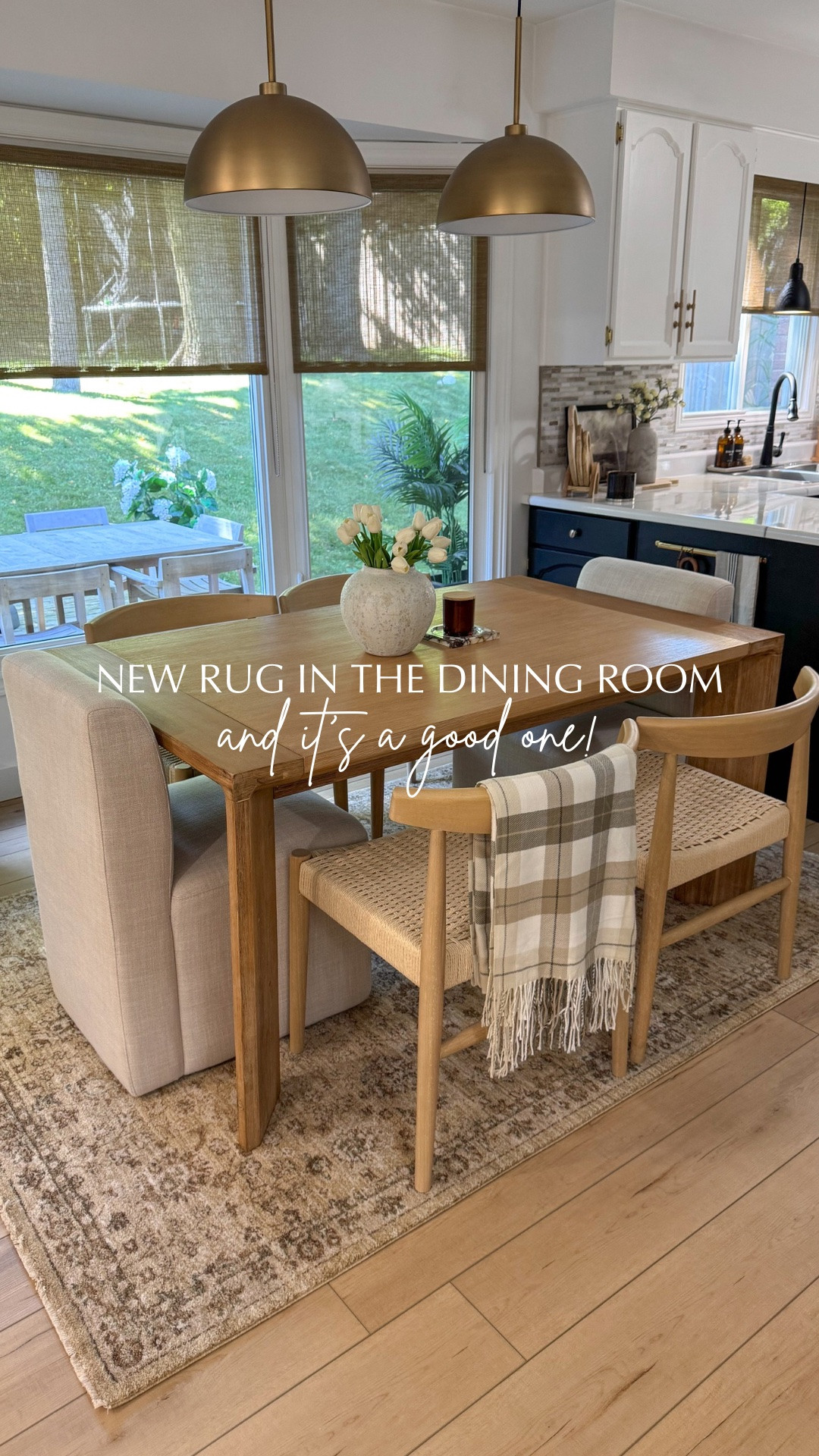 New rug in the dining room and it’s a good one👌🏼

The most beautiful warm neutral tones, antique inspired with floral motifs. It features a beautiful fringe detail and is so soft. This rug added the perfect amount of coziness and pattern to my space🤎

🔗Follow @tarynfalconerhome and comment RUG for the link!

✨NEW collection from Magnolia Home by Joanna Gaines x Loloi

#diningroominspo #rug #cozyhome

#LTKhome